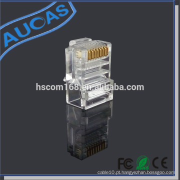 Qualidade Aucas rj45 plug modular para cabo de rede terminator plugue